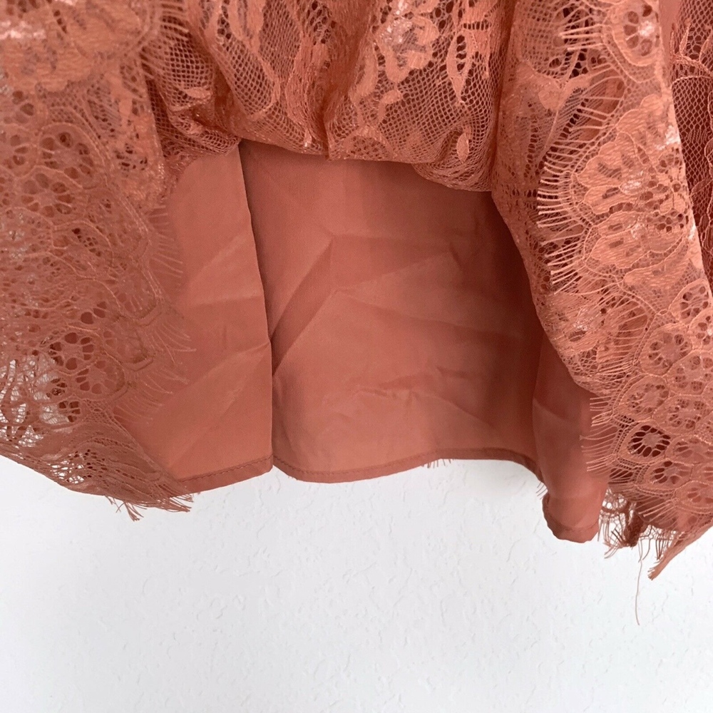 Forever 21 Coral Floral Lace Sleeveless Dress - Picture 5 of 8